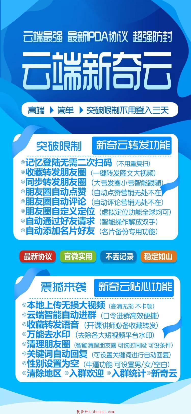【云端新奇云官网】云端收藏转发朋友圈 本地发送大视频 去水印