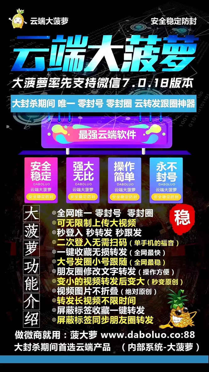 【云端大菠萝活码】跟踪转发可设置屏蔽组/内置双模式/自定义修改微信运动步数/秒上榜