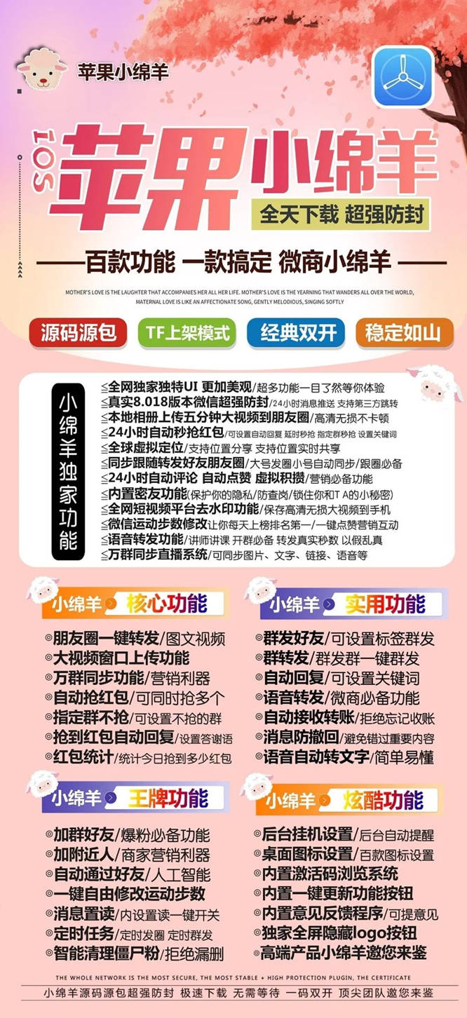 【苹果小绵羊官网】2022苹果小绵羊微信多开/欢迎入群/可设置入群自动打招呼/正版授权《热点新闻》