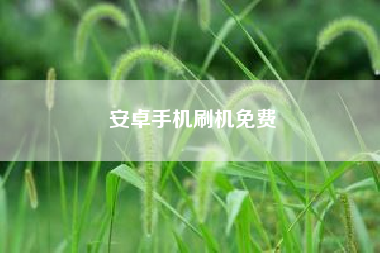 安卓手机刷机免费 微信怎么双开安卓?