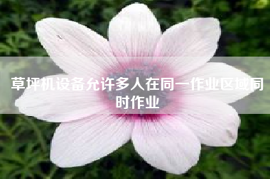 草坪机设备允许多人在同一作业区域同时作业 同一个微信号怎么在两个手机同时在线？