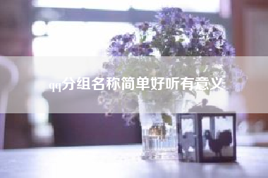qq分组名称简单好听有意义--苹果手机微信分组怎么设置?