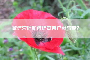 微信营销如何提高用户参与度？--引爆客流系统，微信公众号策划如何引流？