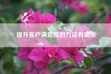 提升客户满意度的方法有哪些（企业微信怎么做营销）