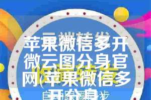 苹果微信多开微云图分身官网(苹果微信多开分身)