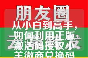 从小白到高手，如何利用正版激活码授权小羊微商兑换码微信多开秒抢红包