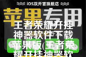 王者荣耀开挂神器软件下载苹果版(王者荣耀开挂神器软件下载苹果版安装)