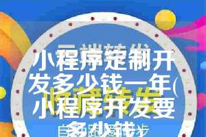 小程序定制开发多少钱一年(小程序开发要多少钱)