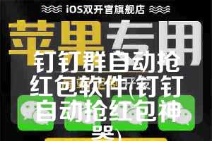 钉钉群自动抢红包软件(钉钉自动抢红包神器)