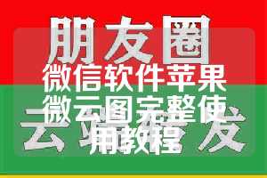 微信软件苹果微云图完整使用教程