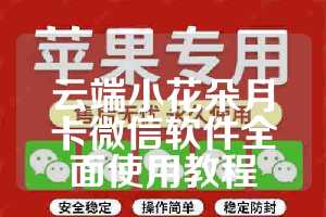 云端小花朵月卡微信软件全面使用教程