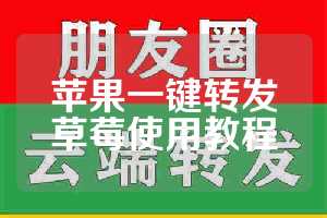 苹果一键转发草莓使用教程