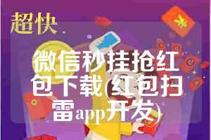 微信秒挂抢红包下载(红包扫雷app开发)