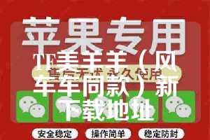 TF美羊羊（风车车同款）新下载地址