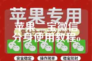 苹果二宝微信分身使用教程o