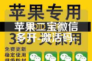 苹果二宝微信多开-激活码e