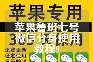 苹果鲁班七号微信分身使用教程9