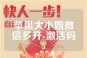 苹果大小姐微信多开-激活码5