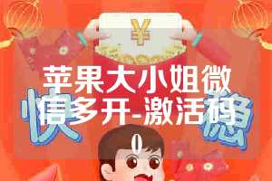 苹果大小姐微信多开-激活码0