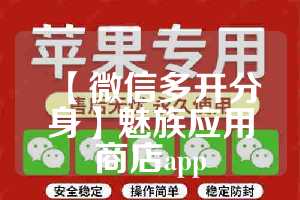 【微信多开分身】魅族应用商店app