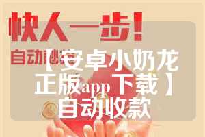 【安卓小奶龙正版app下载】自动收款
