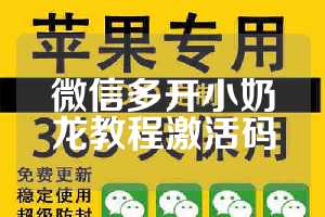 微信多开小奶龙教程激活码