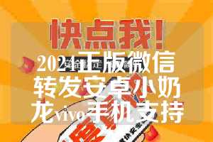 2024正版微信转发安卓小奶龙vivo手机支持么