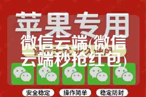 微信云端(微信云端秒抢红包)