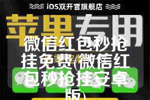 微信红包秒抢挂免费(微信红包秒抢挂安卓版)