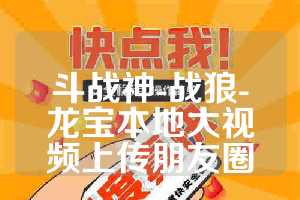 斗战神-战狼-龙宝本地大视频上传朋友圈