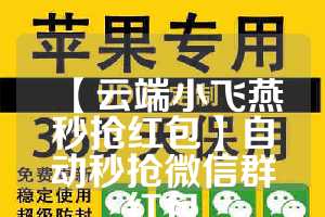 【云端小飞燕秒抢红包】自动秒抢微信群红包