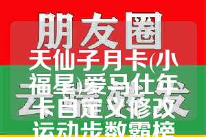 天仙子月卡(小福星)爱马仕年卡自定义修改运动步数霸榜必备免费的广告牌更加醒目
