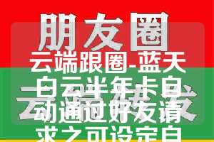 云端跟圈-蓝天白云半年卡自动通过好友请求之可设定自定义回复消息(1)