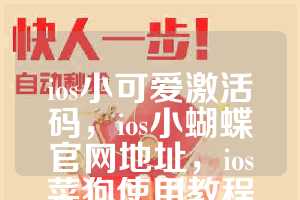 ios小可爱激活码，ios小蝴蝶官网地址，ios菜狗使用教程