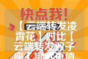 【云端转发凌霄花】对比【云端转发双子座】哪款更值得选择