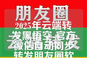 2025年云端转发黑悟空-官方微信自动同步转发朋友圈软件_云端转发软件